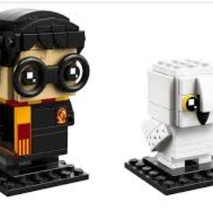 LEGO Wizard and Owl Figures - Black, Red, Yellow, White